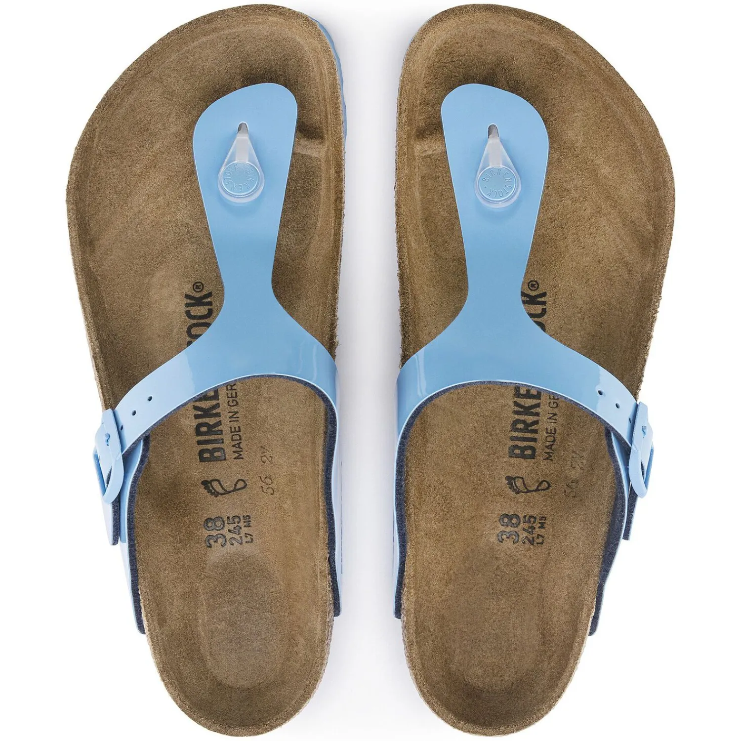 Cheap Birkenstock Gizeh Patent Sky Blue