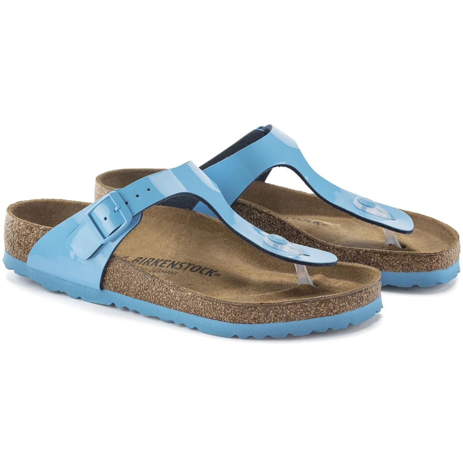 Cheap Birkenstock Gizeh Patent Sky Blue