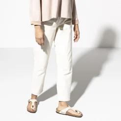 Shop Birkenstock Gizeh Graceful Pearl White