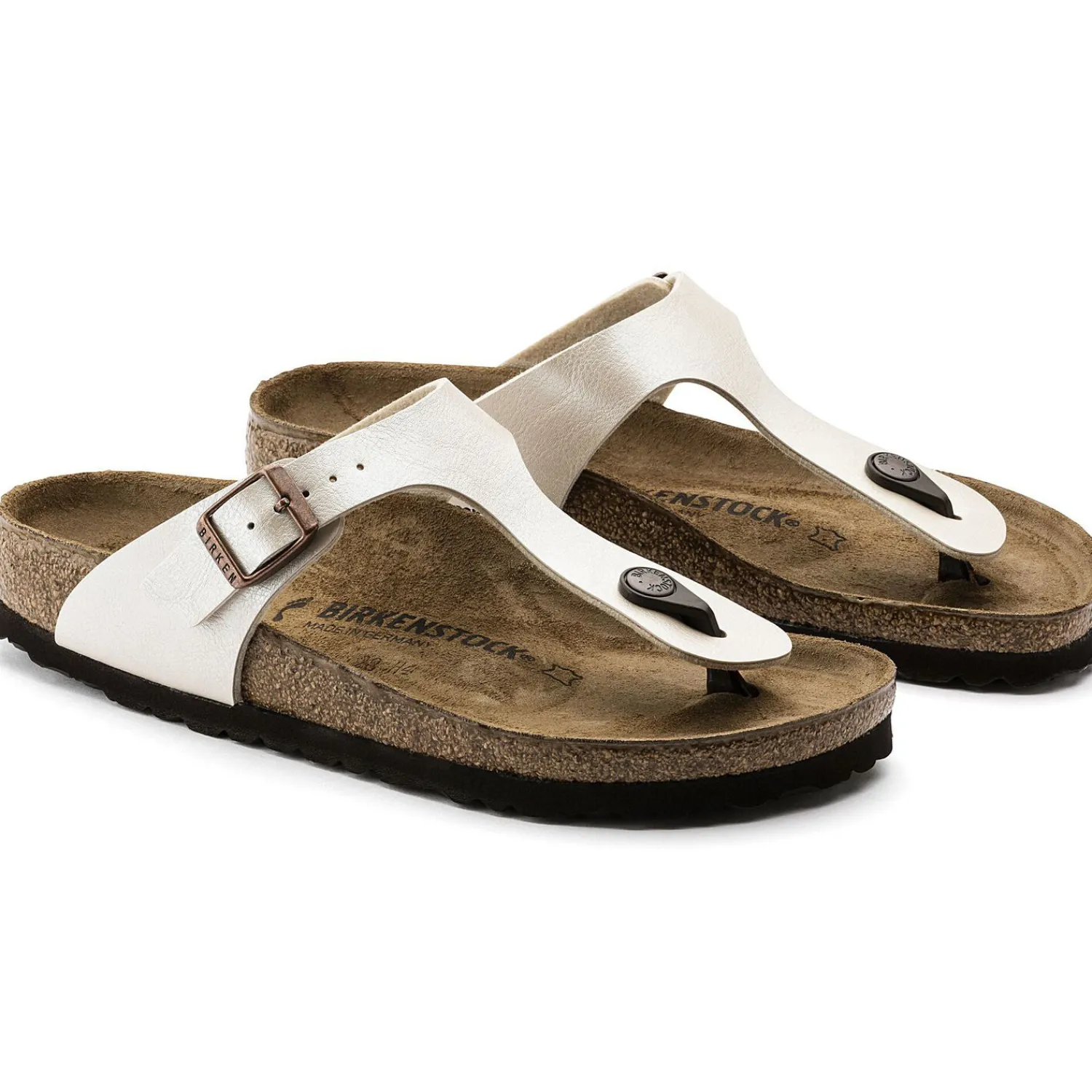 Shop Birkenstock Gizeh Graceful Pearl White