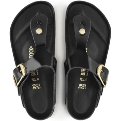 Discount Birkenstock Gizeh Big Buckle High Shine Black