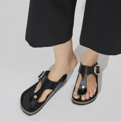 Discount Birkenstock Gizeh Big Buckle High Shine Black