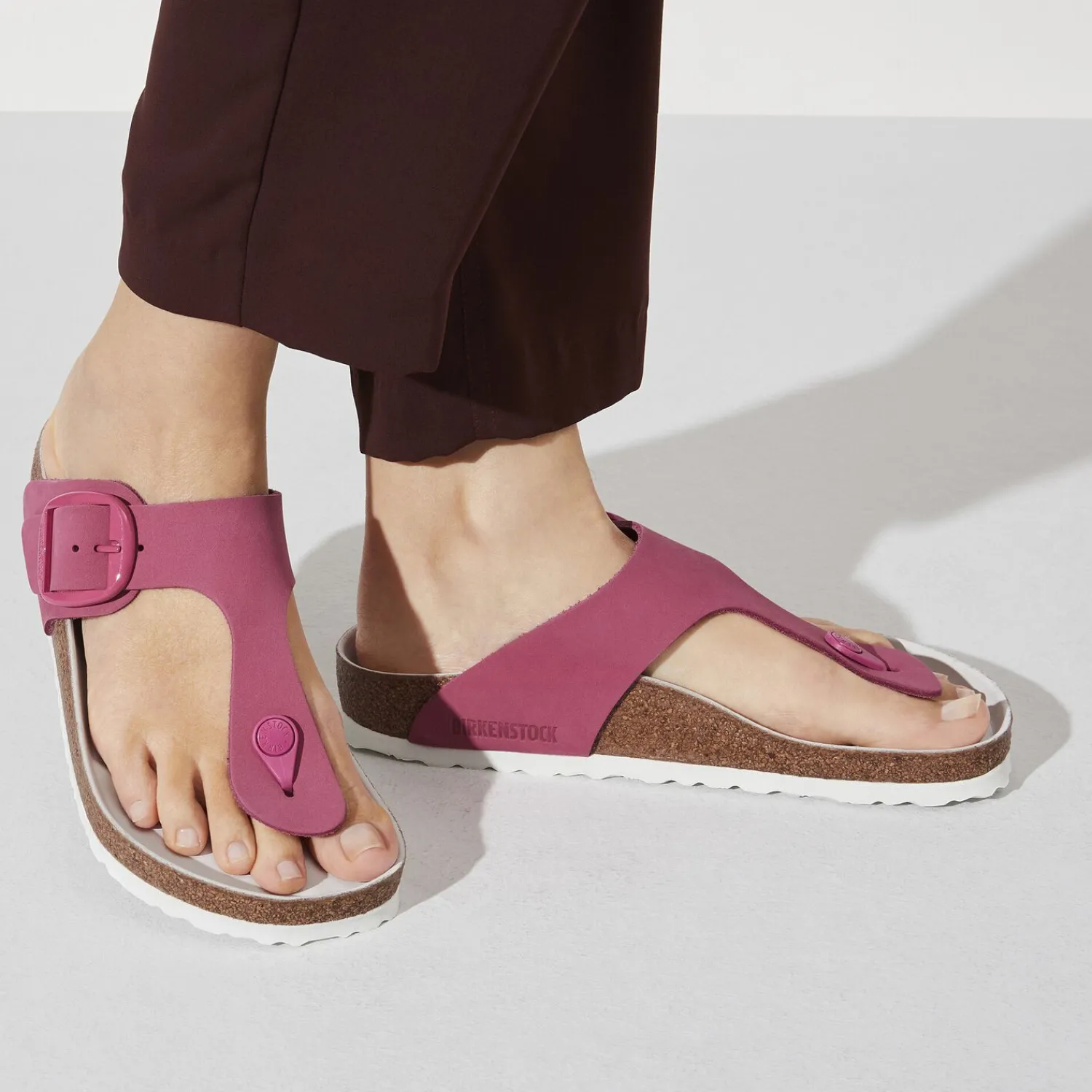 Cheap Birkenstock Gizeh Big Buckle Fuchsia Tulip