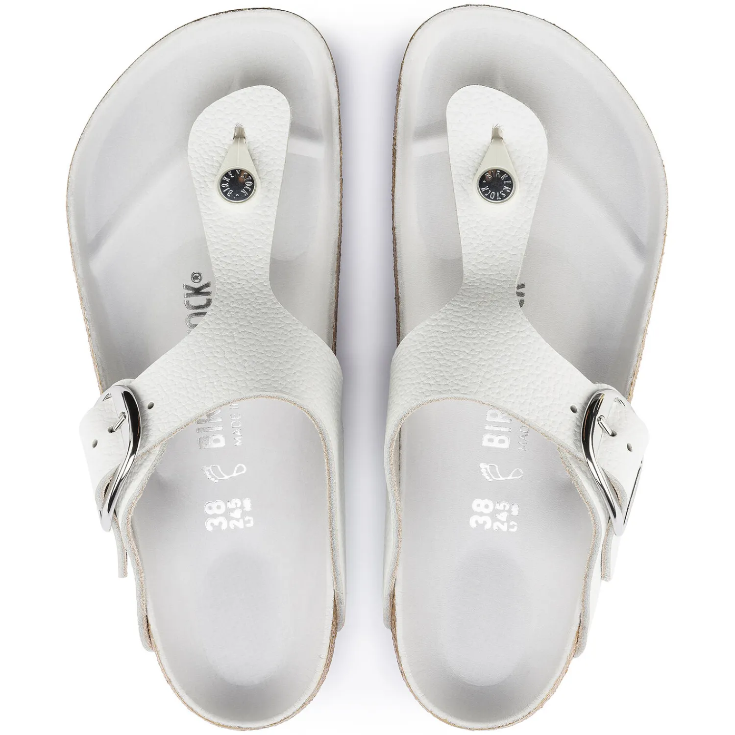 Fashion Birkenstock Gizeh Big Buckle White