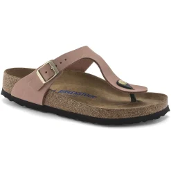 Hot Birkenstock Gizeh Lit De Pied Souple Old Rose