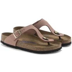 Hot Birkenstock Gizeh Lit De Pied Souple Old Rose