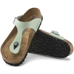 Sale Birkenstock Gizeh Lit De Pied Souple Matcha