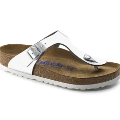 Best Sale Birkenstock Gizeh Lit De Pied Souple Metallic Silver