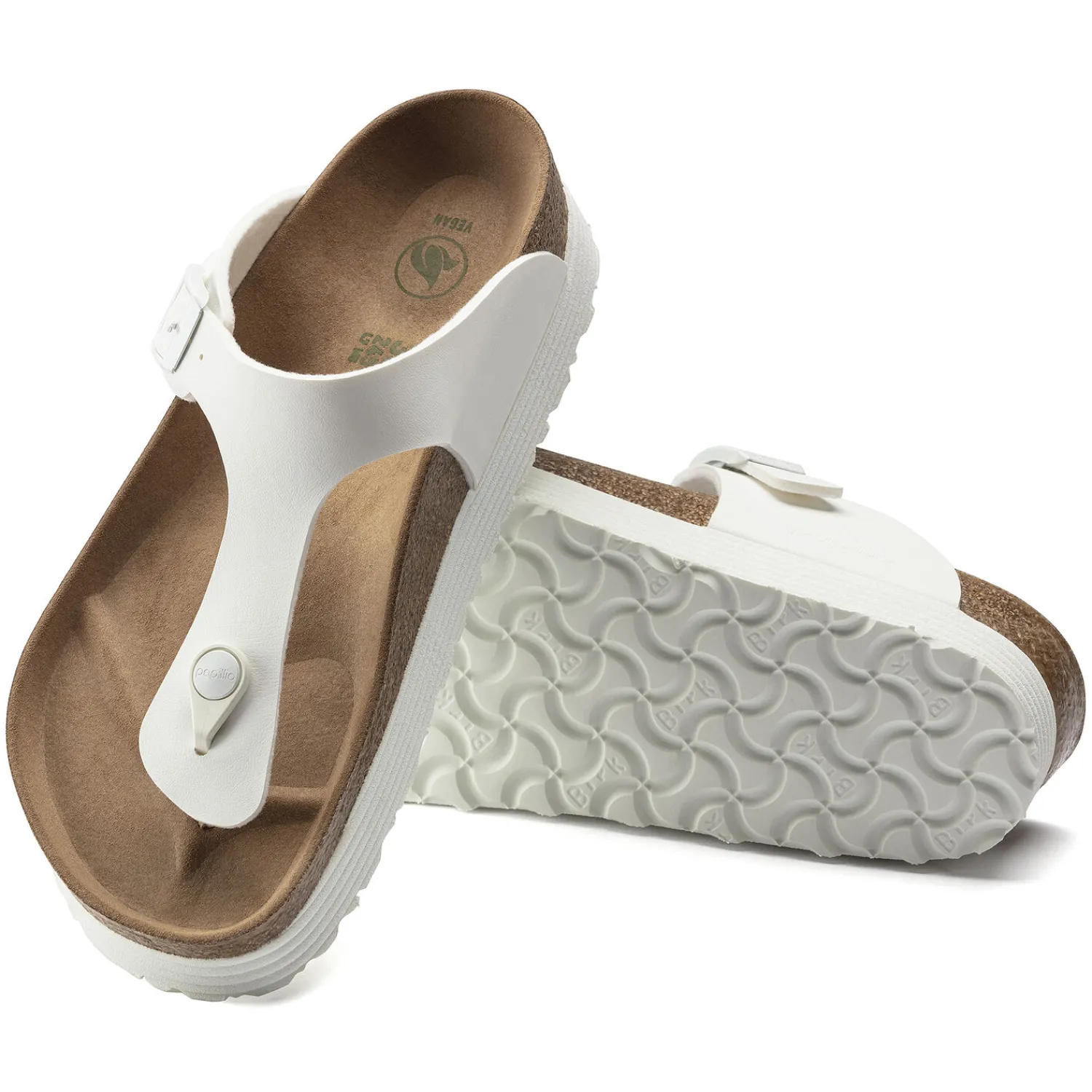 Discount Birkenstock Gizeh Platform Vegan White