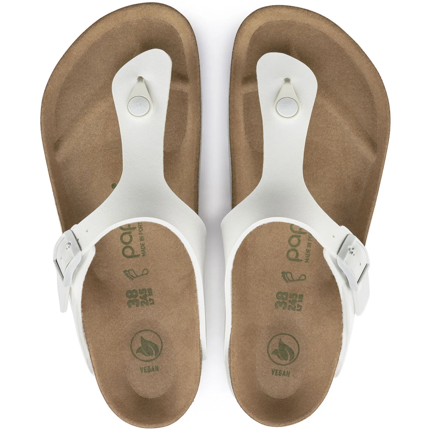 Discount Birkenstock Gizeh Platform Vegan White