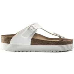 Discount Birkenstock Gizeh Platform Vegan White