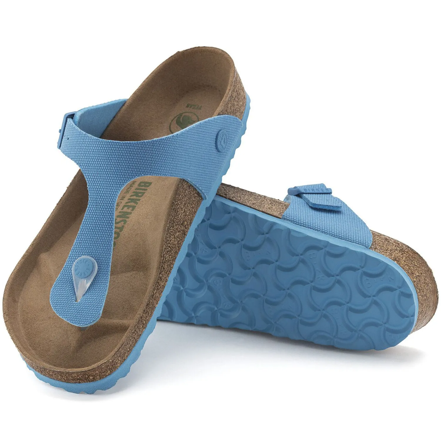 Best Sale Birkenstock Gizeh Vegan Blau