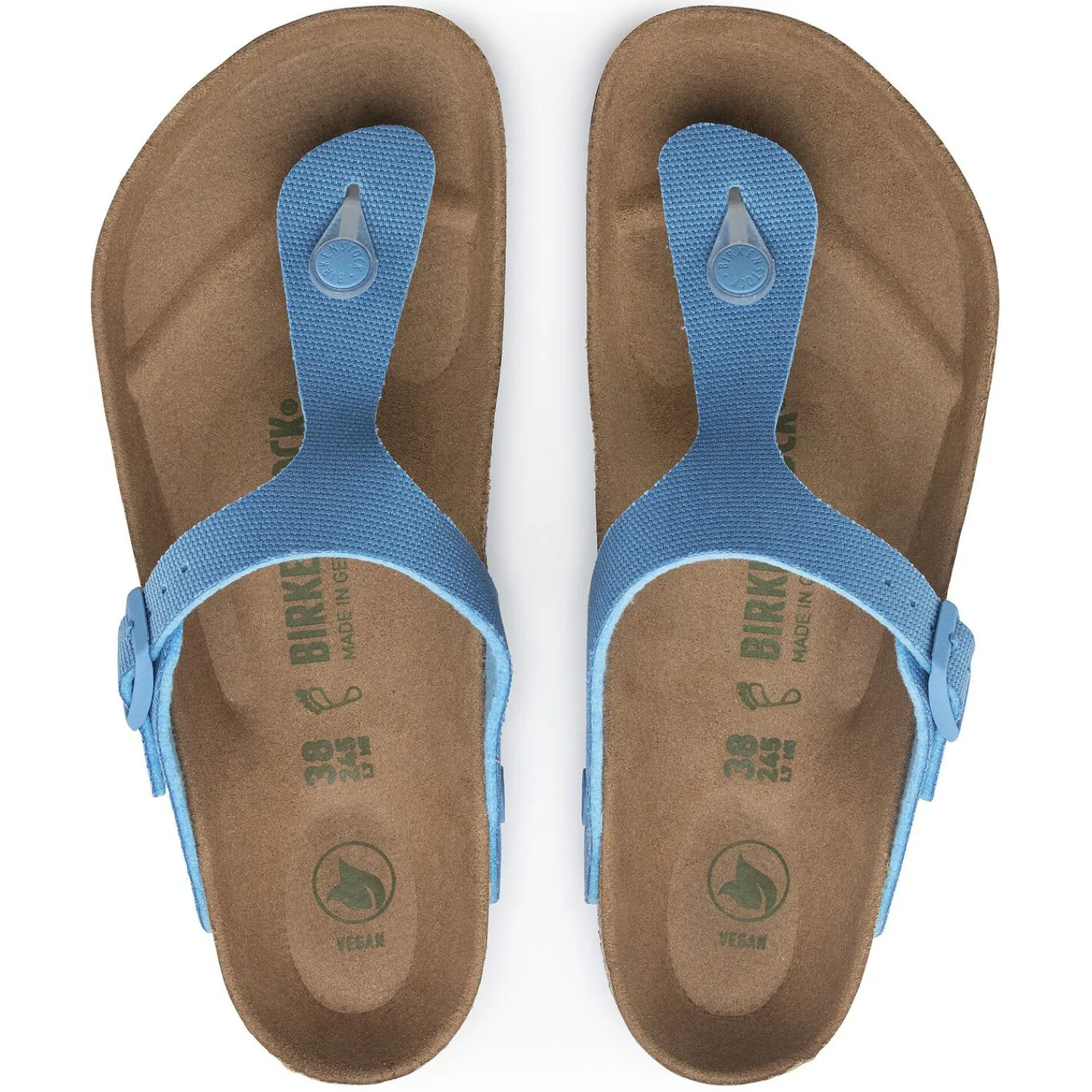 Best Sale Birkenstock Gizeh Vegan Blau