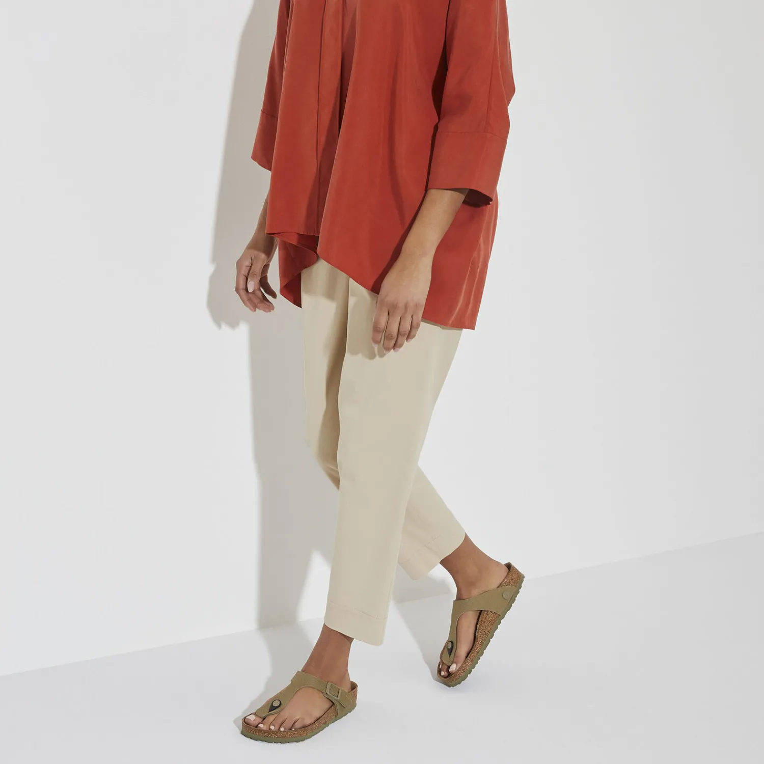 Hot Birkenstock Gizeh Vegan Faded Khaki