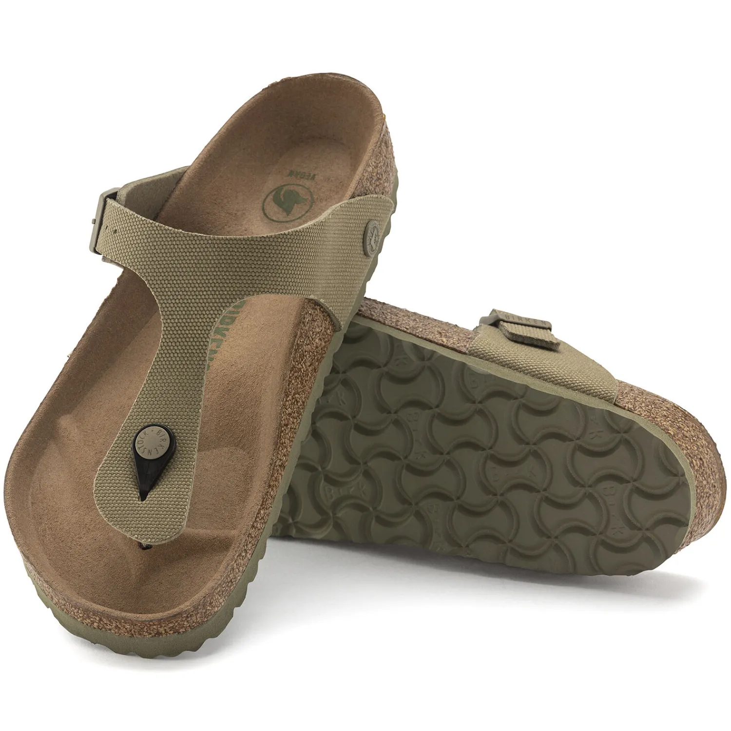 Hot Birkenstock Gizeh Vegan Faded Khaki