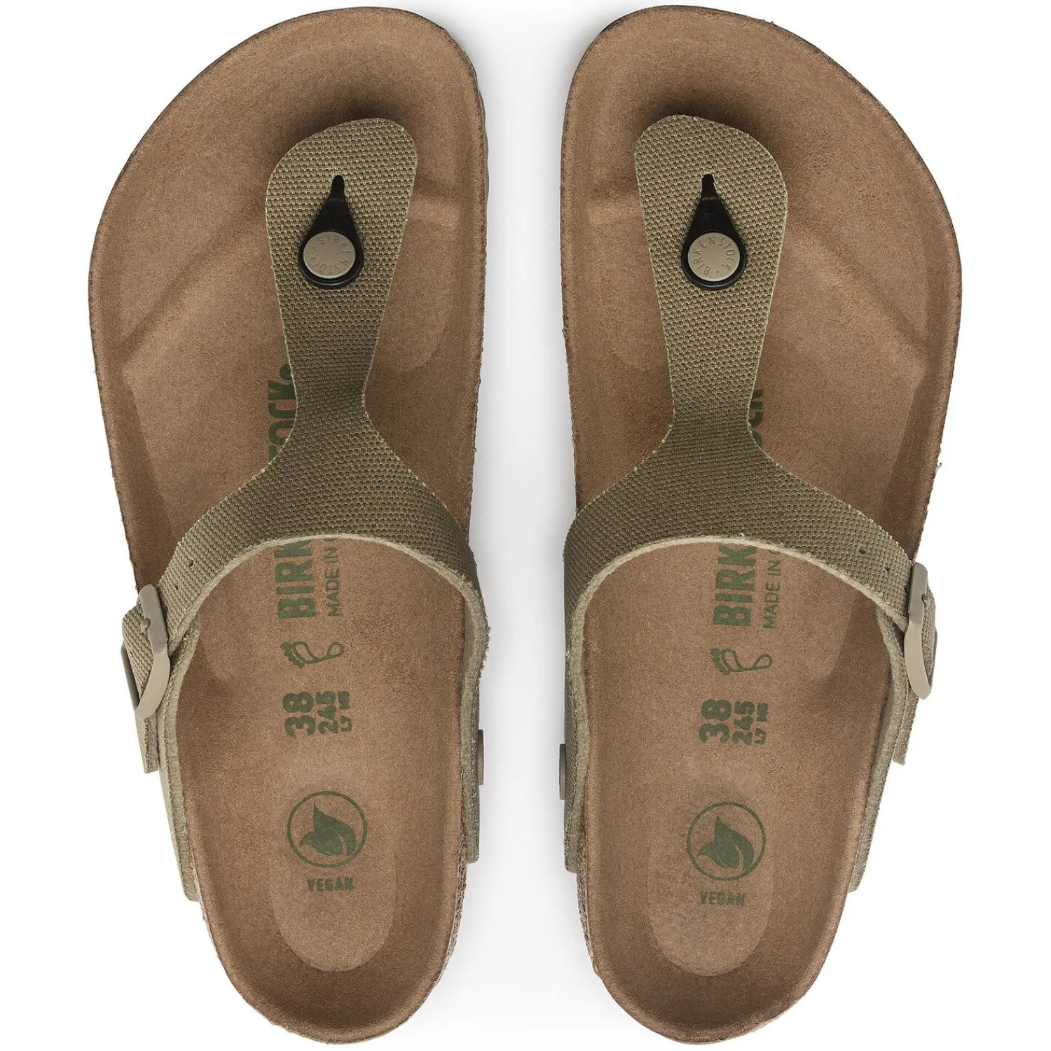 Hot Birkenstock Gizeh Vegan Faded Khaki