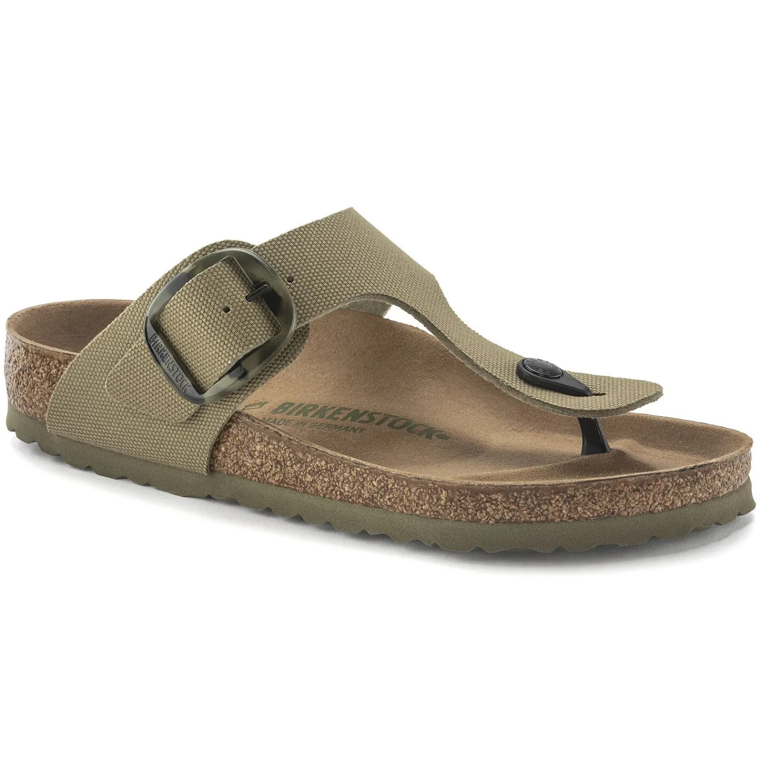 Cheap Birkenstock Gizeh Vegan Big Buckle Faded Khaki