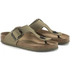 Cheap Birkenstock Gizeh Vegan Big Buckle Faded Khaki