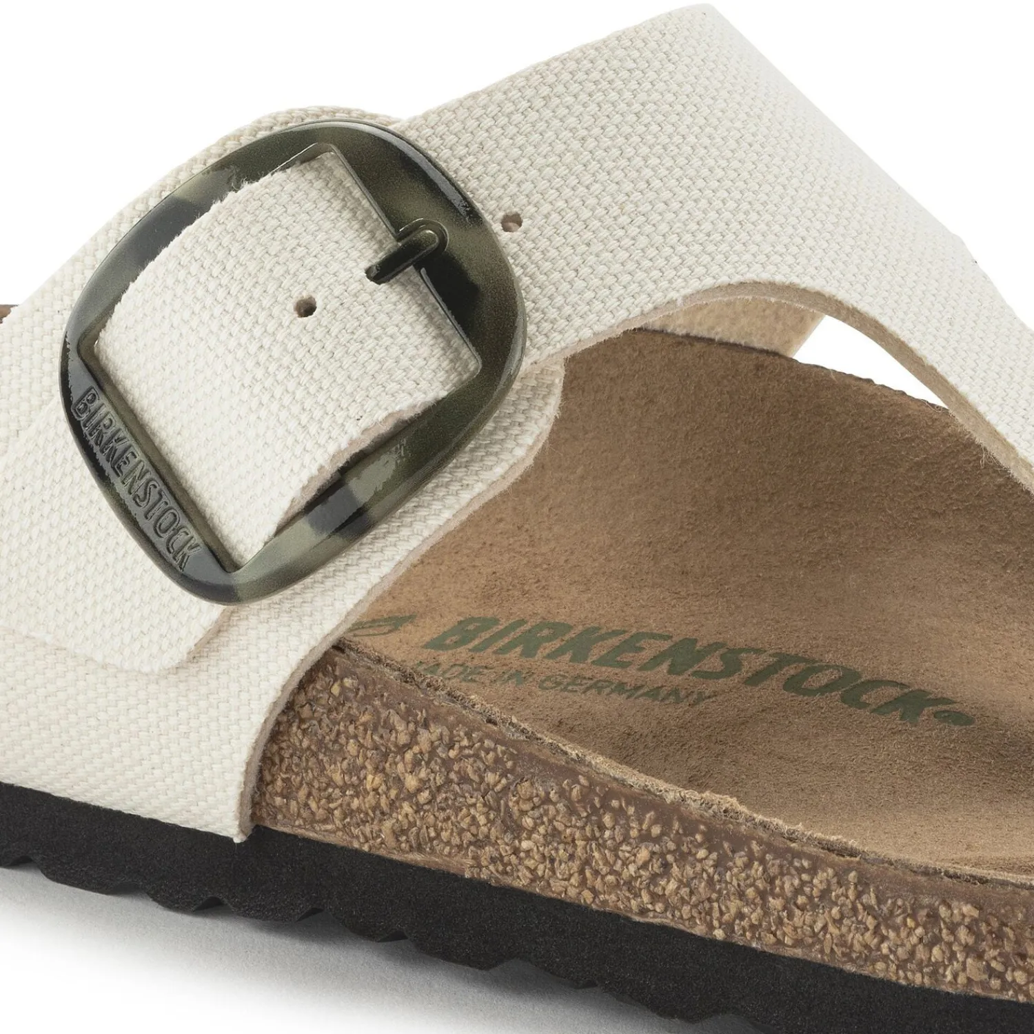 Clearance Birkenstock Gizeh Vegan Big Buckle Eggshell