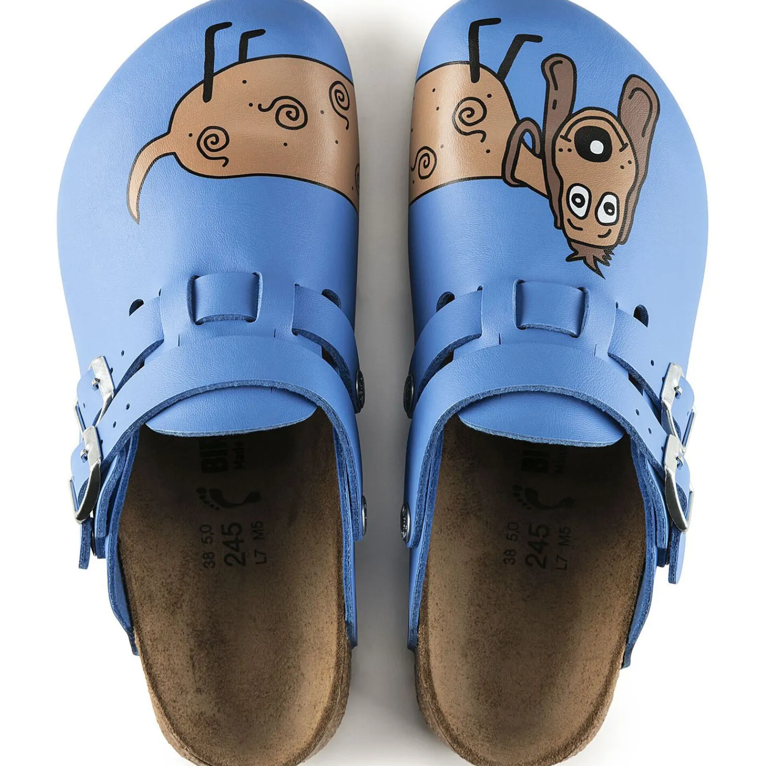 Best Birkenstock Kay Sl Dog Blue Background