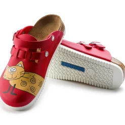 Hot Birkenstock Kay Sl Cat Red Background