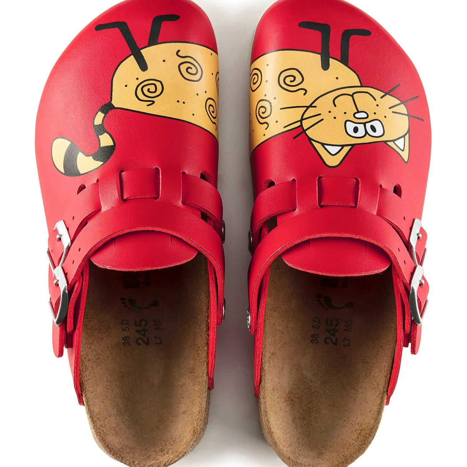 Hot Birkenstock Kay Sl Cat Red Background