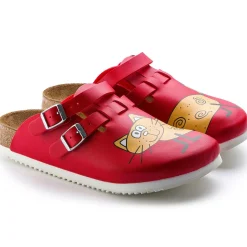 Hot Birkenstock Kay Sl Cat Red Background