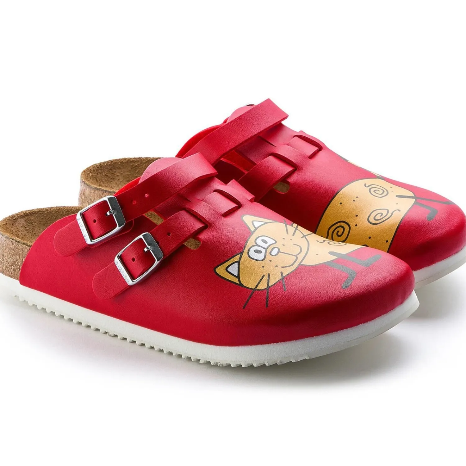 Hot Birkenstock Kay Sl Cat Red Background