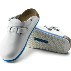 Clearance Birkenstock Kay Sl Lit De Pied Souple White