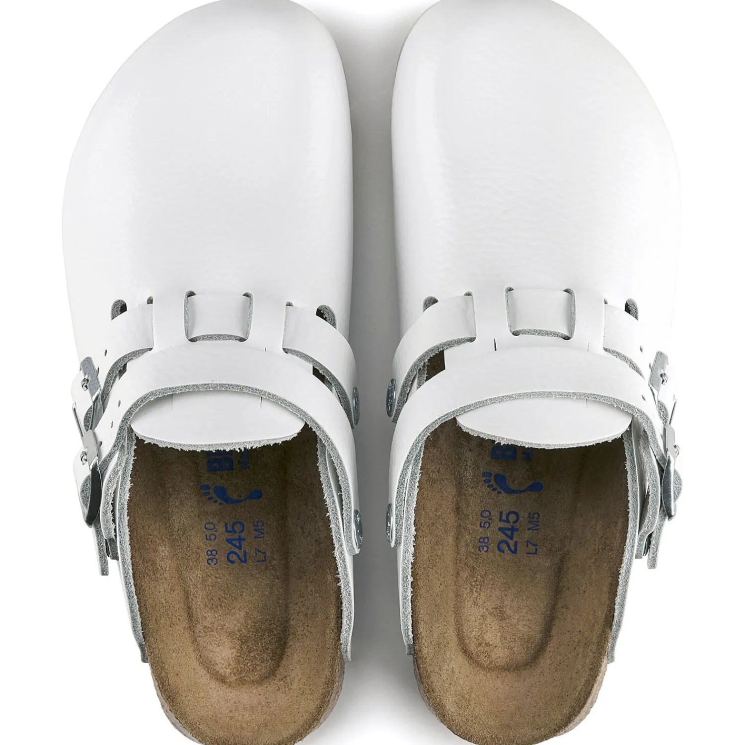 Clearance Birkenstock Kay Sl Lit De Pied Souple White