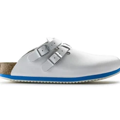 Clearance Birkenstock Kay Sl Lit De Pied Souple White