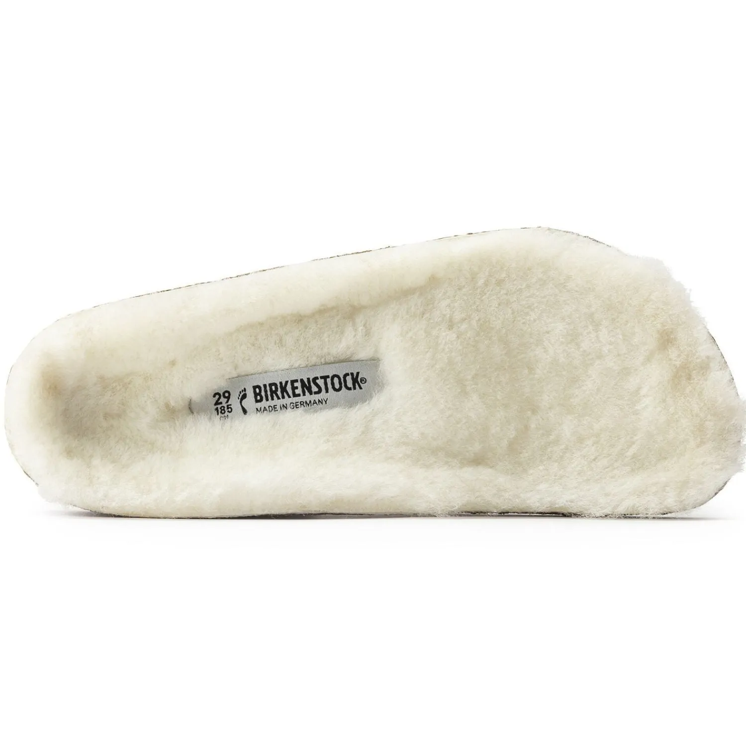 New Birkenstock Lit De Pied Zermatt Kids En Fourrure D'Agneau Sandshell/Creme