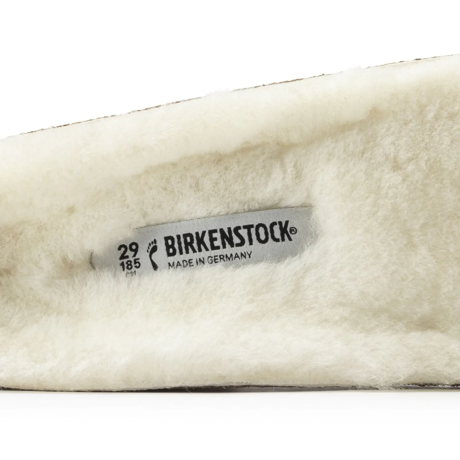 New Birkenstock Lit De Pied Zermatt Kids En Fourrure D'Agneau Sandshell/Creme