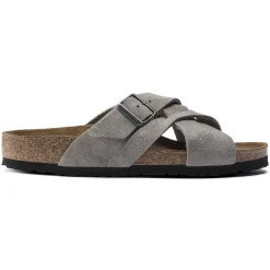 Cheap Birkenstock Lugano Lit De Pied Souple Stone Coin