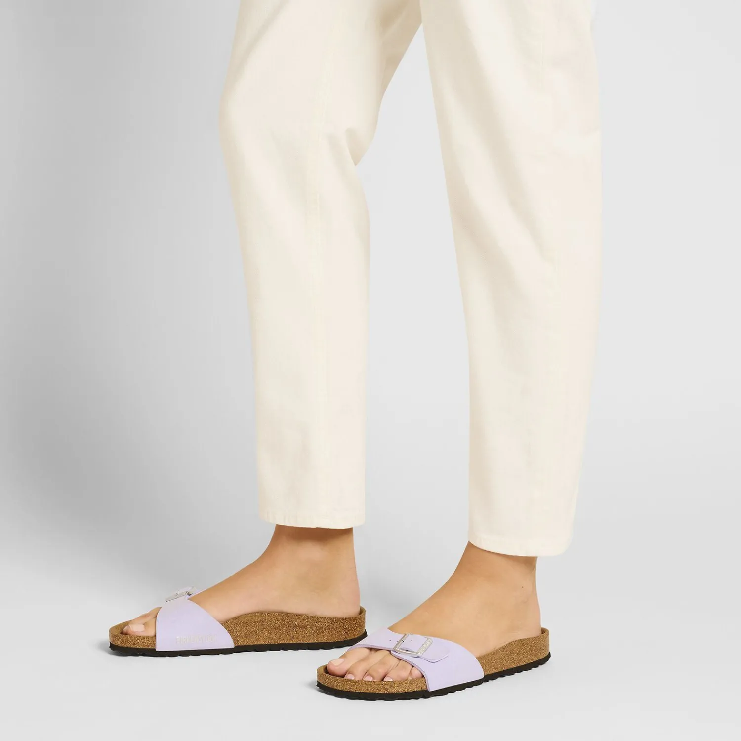 Sale Birkenstock Madrid Soft Birki Vegan Purple Fog