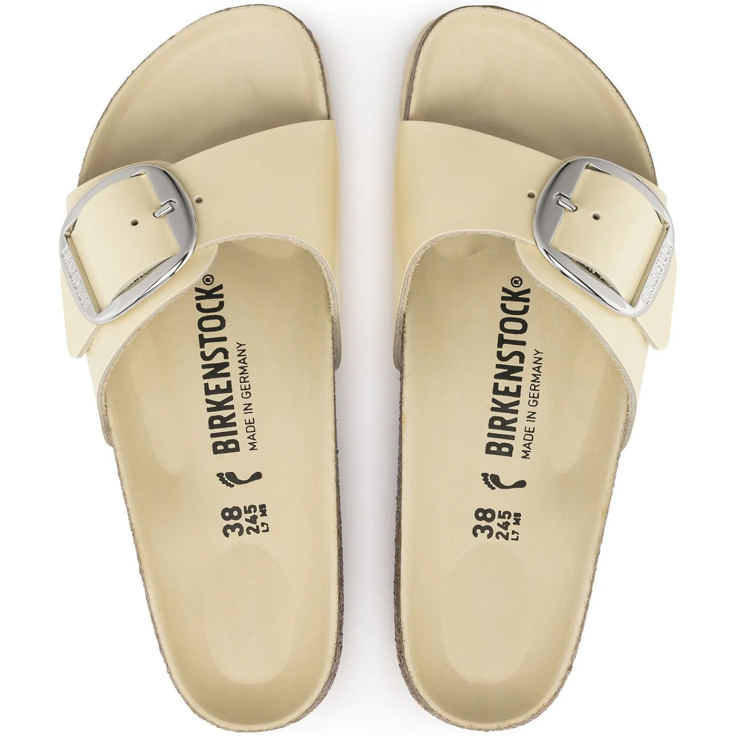 Store Birkenstock Madrid Big Buckle High Shine Butter