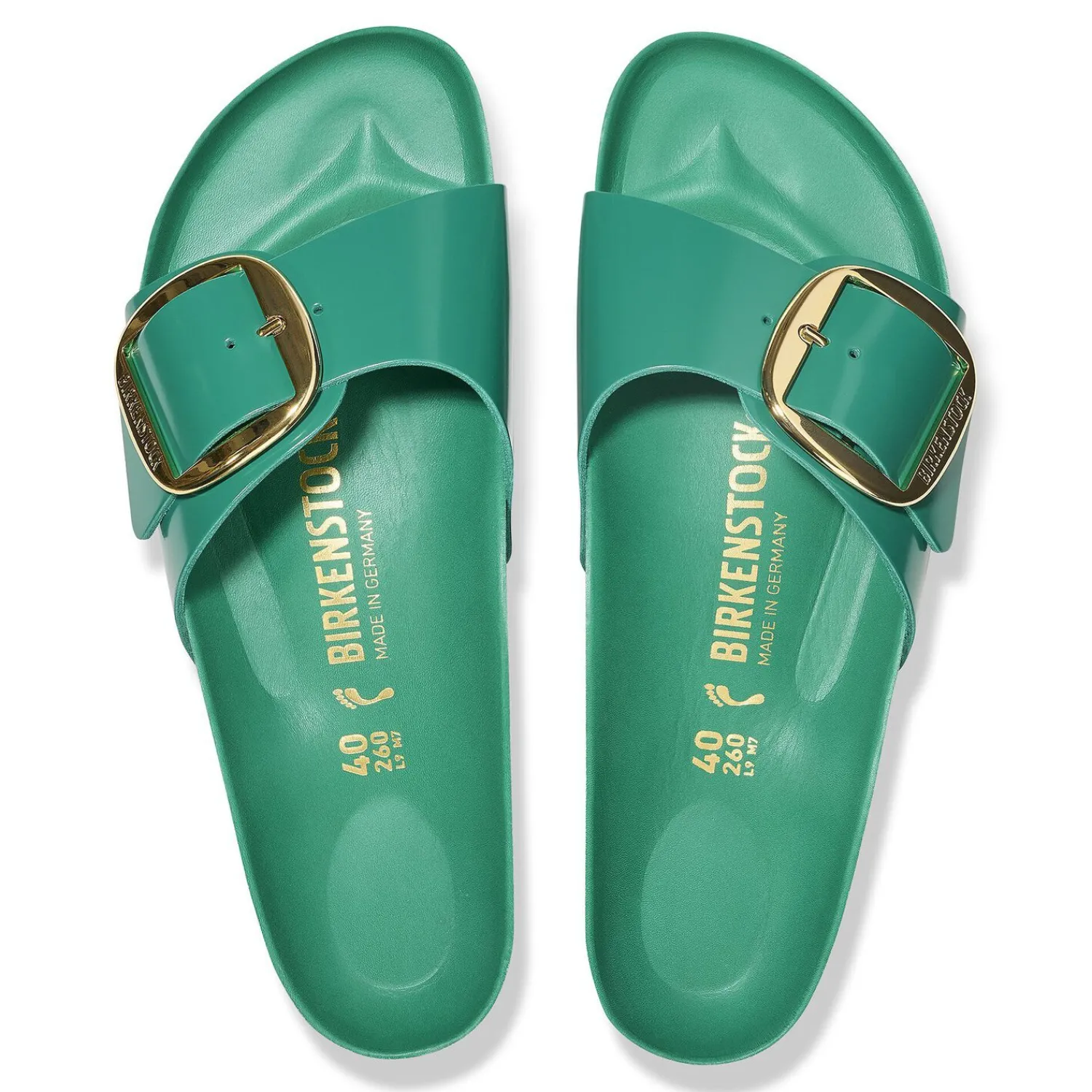 Outlet Birkenstock Madrid Big Buckle High-Shine Digital Green