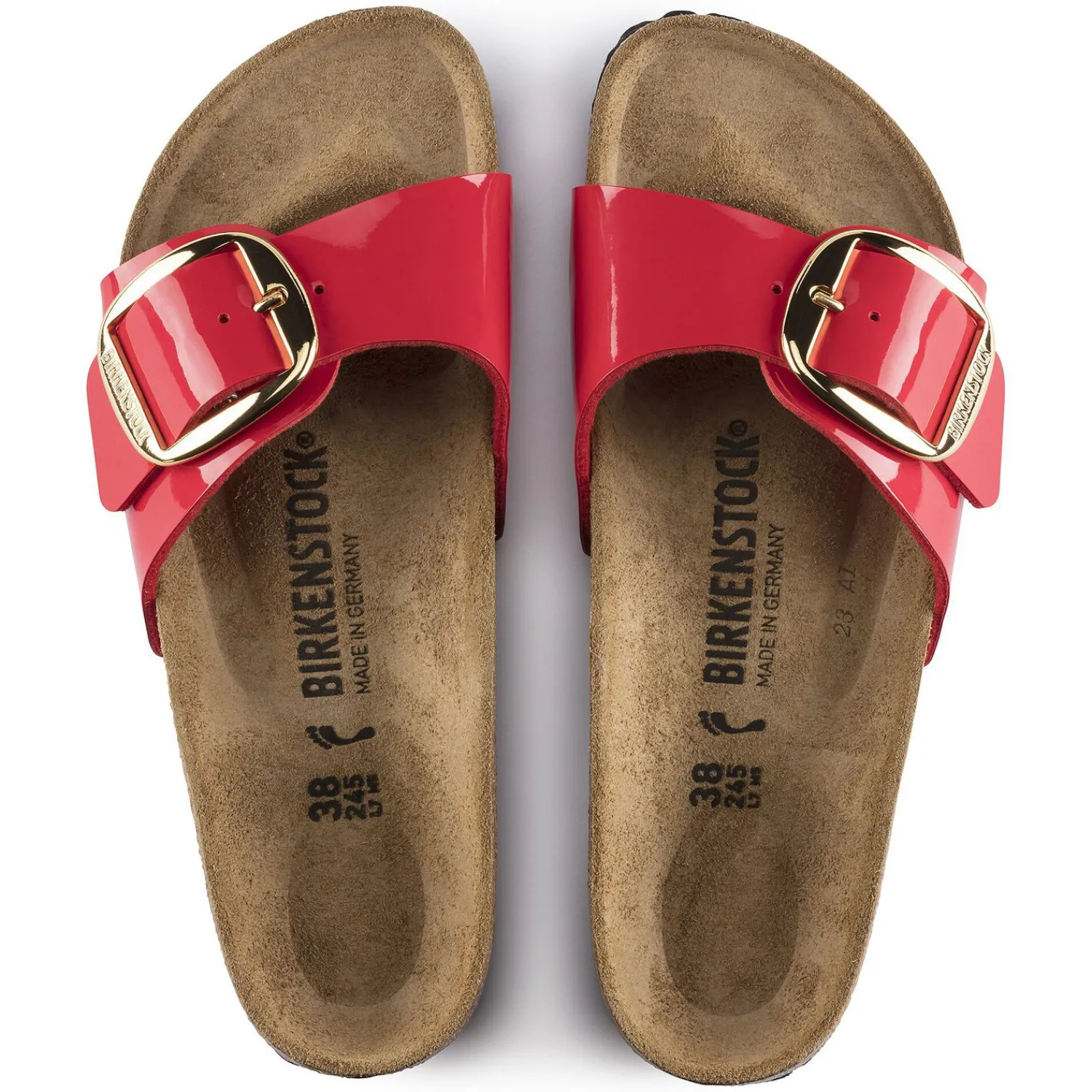 Flash Sale Birkenstock Madrid Big Buckle Patent Cherry