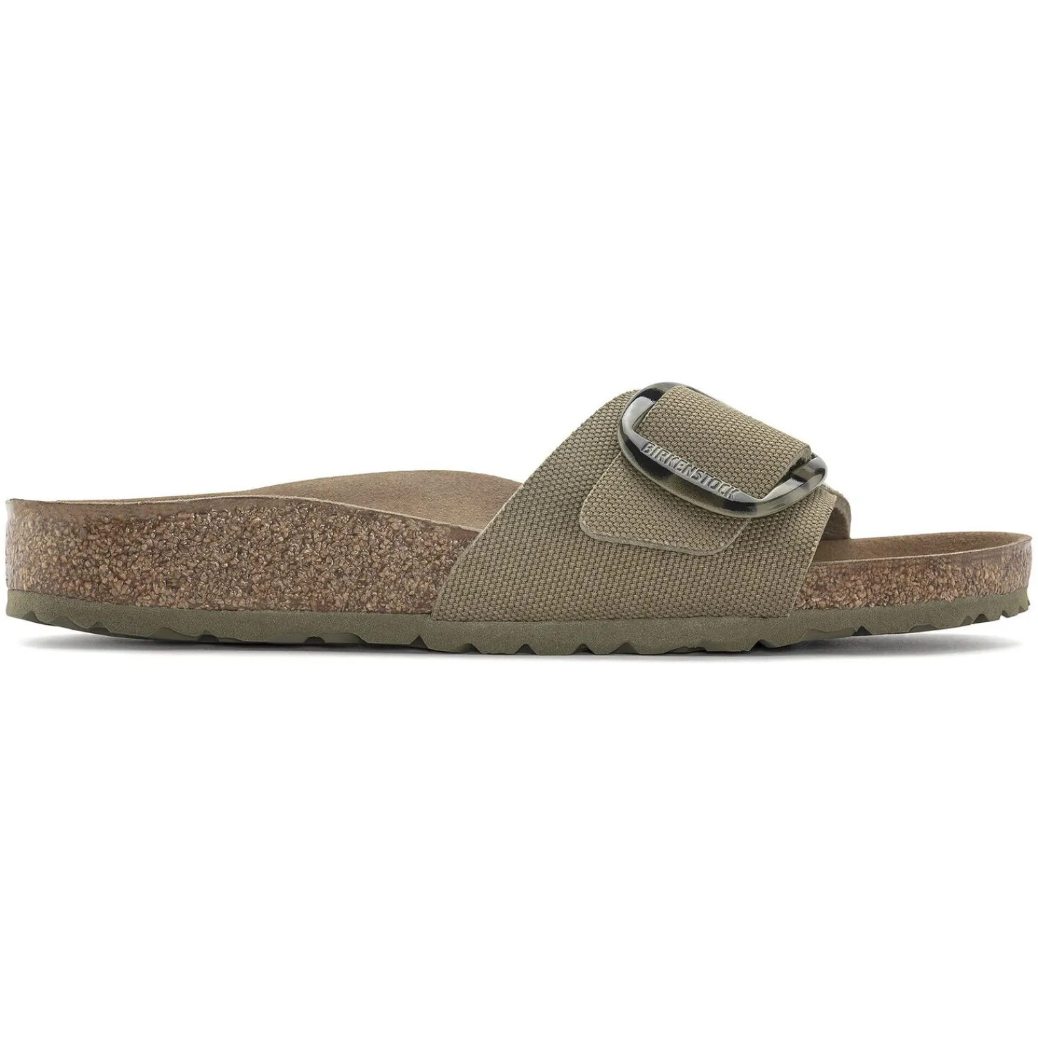 New Birkenstock Madrid Vegan Big Buckle Faded Khaki