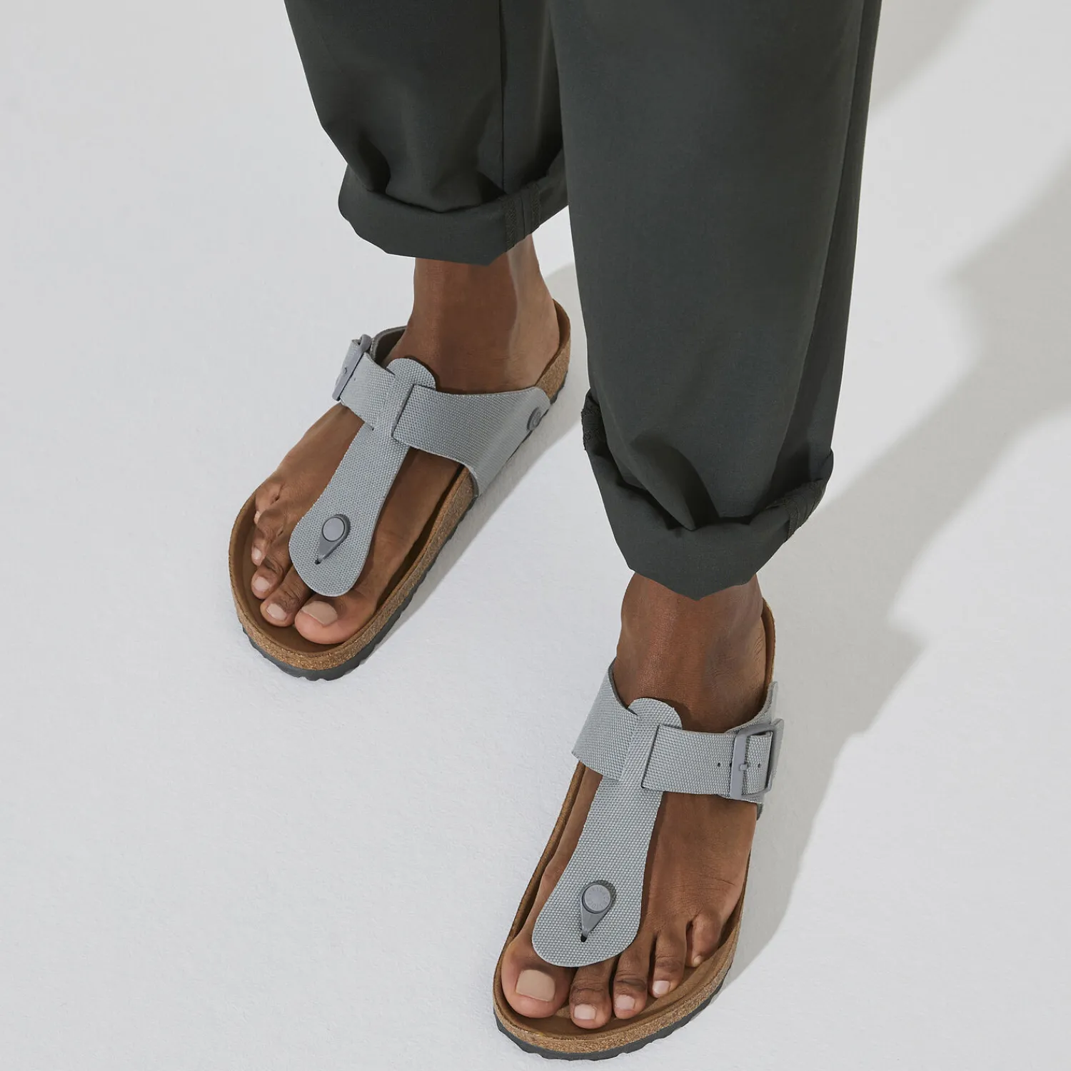 New Birkenstock Medina Vegan Stone Coin