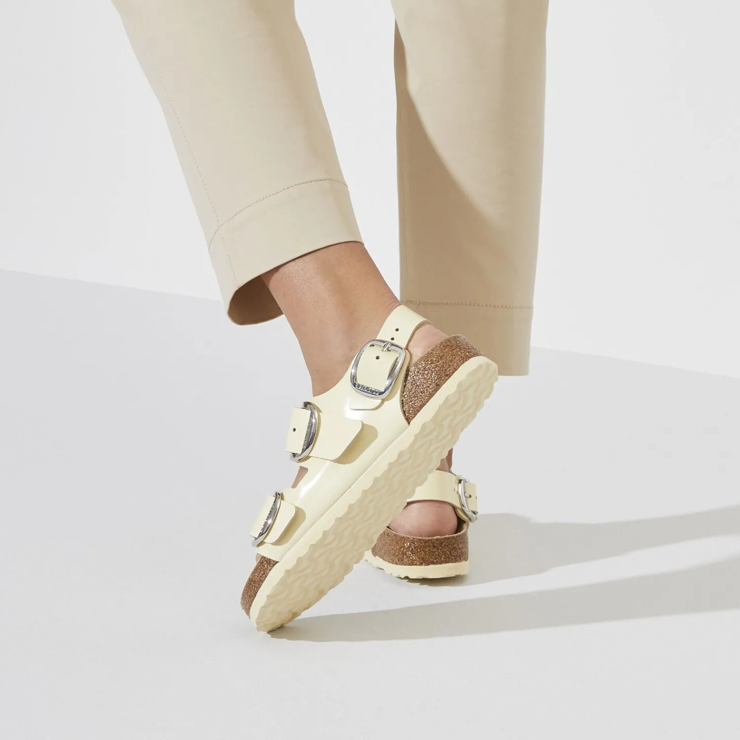 Fashion Birkenstock Milano Big Buckle High Shine Butter
