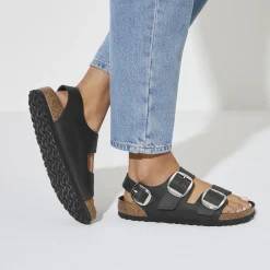 Clearance Birkenstock Milano Big Buckle Black