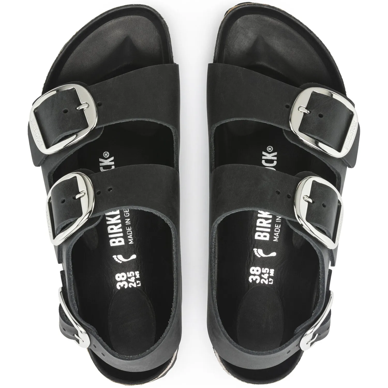Clearance Birkenstock Milano Big Buckle Black