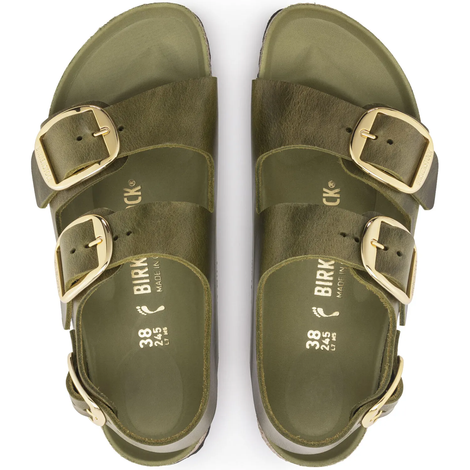 Online Birkenstock Milano Big Buckle Olive Green