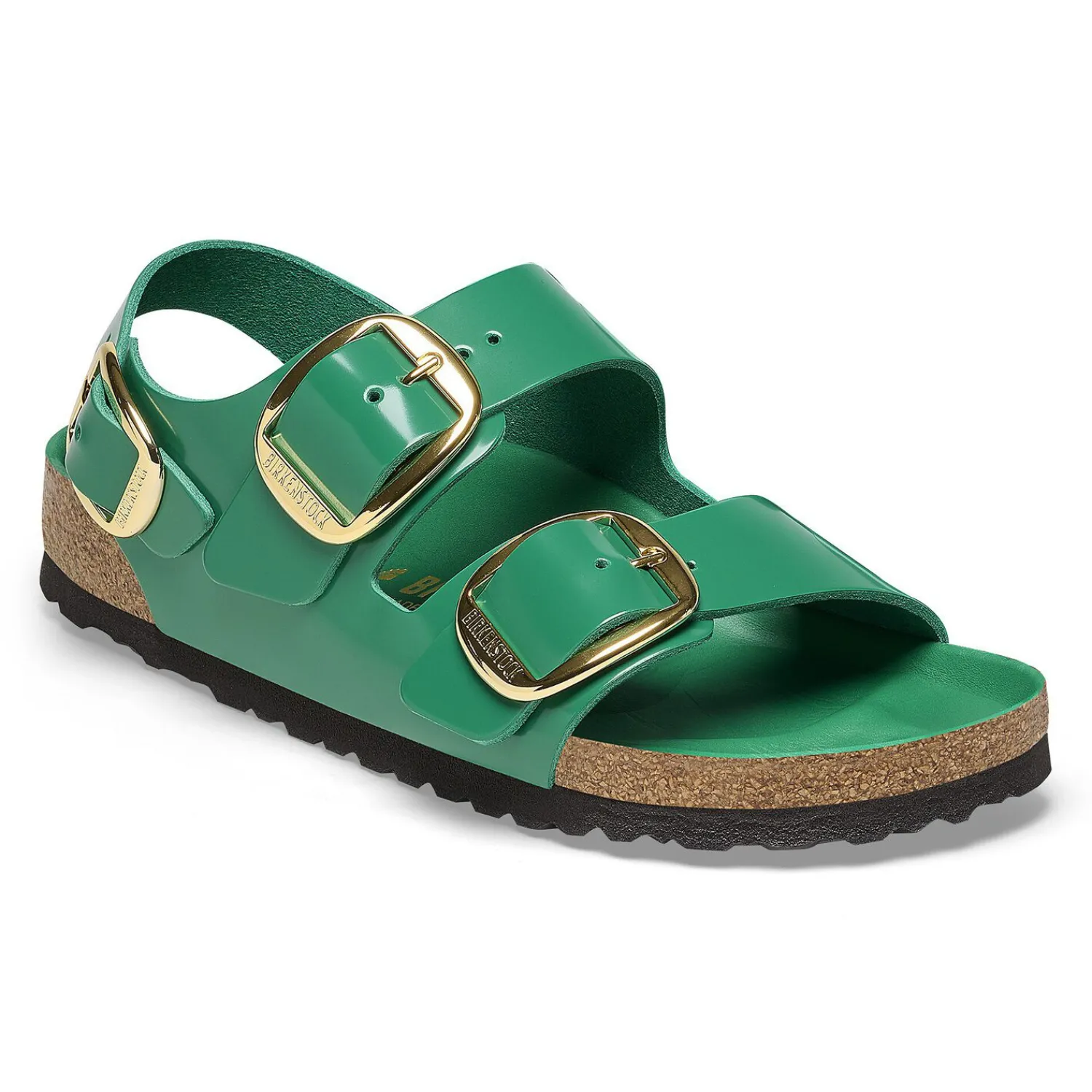 Best Sale Birkenstock Milano Big Buckle High-Shine Digital Green