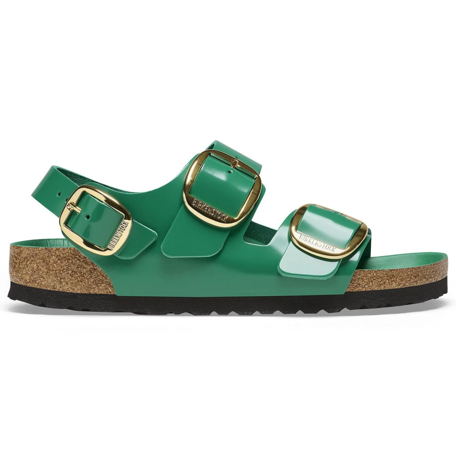 Best Sale Birkenstock Milano Big Buckle High-Shine Digital Green