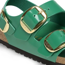 Best Sale Birkenstock Milano Big Buckle High-Shine Digital Green