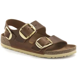 Discount Birkenstock Milano Big Buckle Cognac