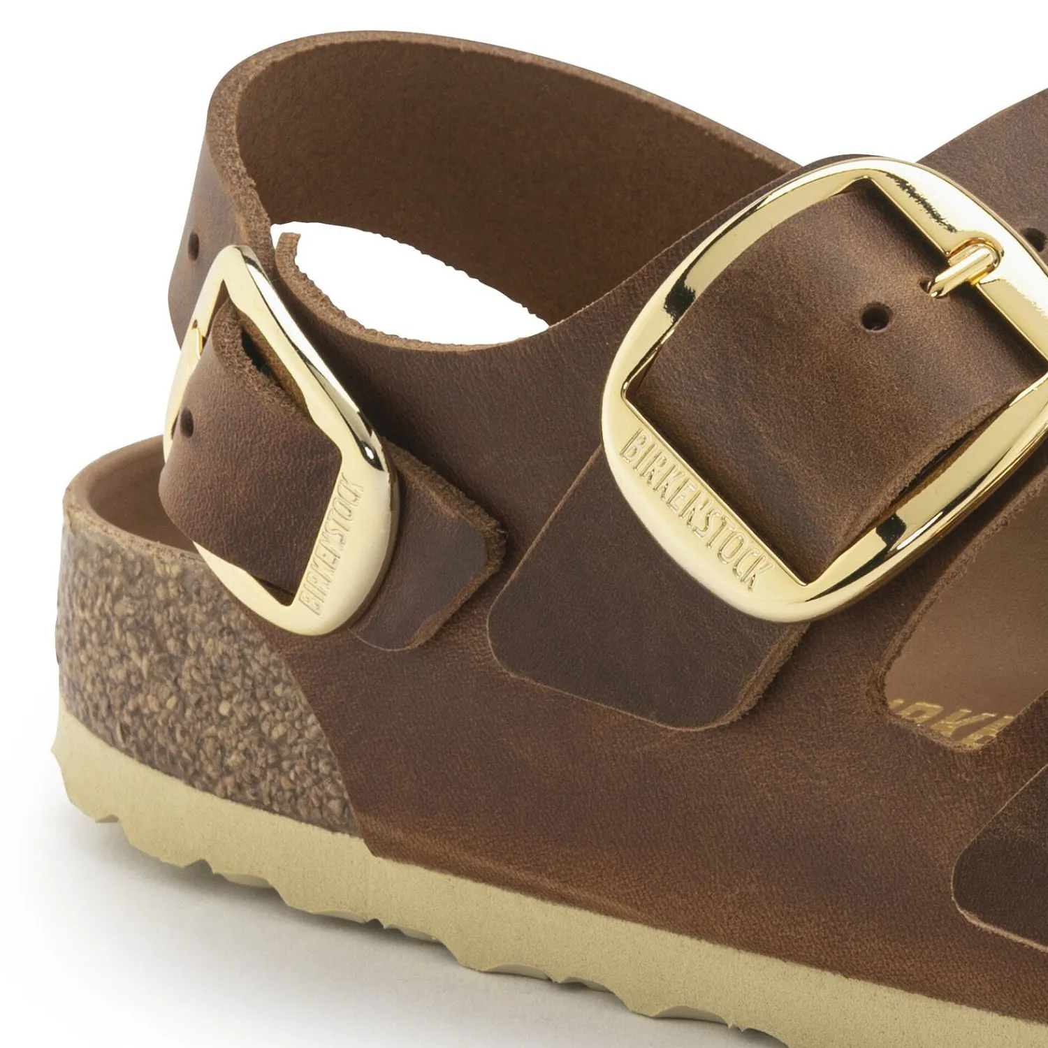 Discount Birkenstock Milano Big Buckle Cognac
