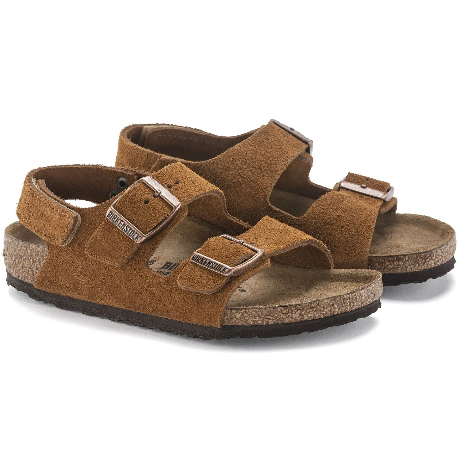 Sale Birkenstock Milano Hl Suede Kids Mink